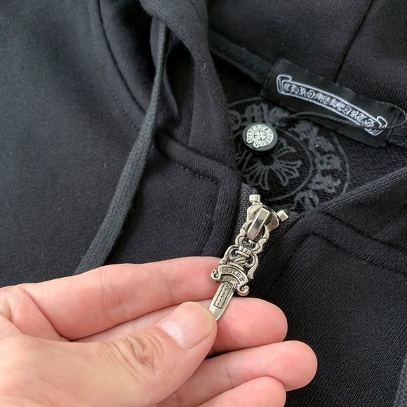 Chrome Hearts Print Zip-Up Hoodie - Picture 4 of 9